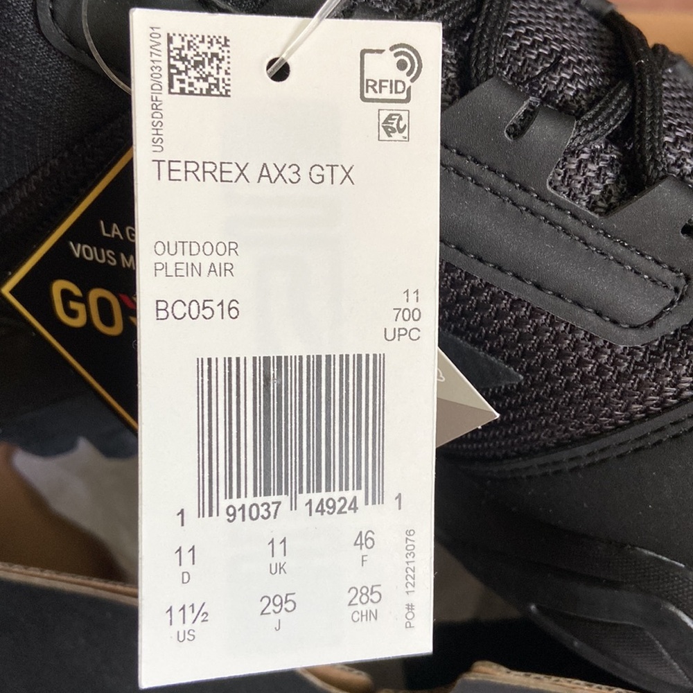 Mens Adidas Terrex AX3 GTX shoes